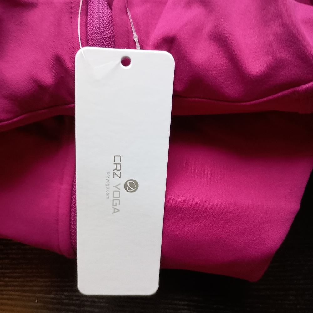 NWT Med CRZ Yoga Womens Butterlyxe full zip workout hoodie - Picture 6 of 9